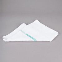 Chef Revival - 32 Oz Cotton White Bar Towel with Green Stripe, Pack of 12- 700BRT-GRS