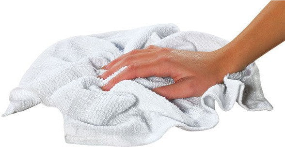 Chef Revival - 32 Oz Ribbed Cotton White Bar Towel, Pack of 12- 700BRT32