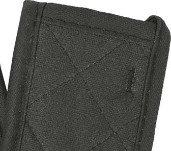 Chef Revival - 6" Pyrotex® Black Flame Resistant Handle Holder, Pair - HHPXBKBK-2