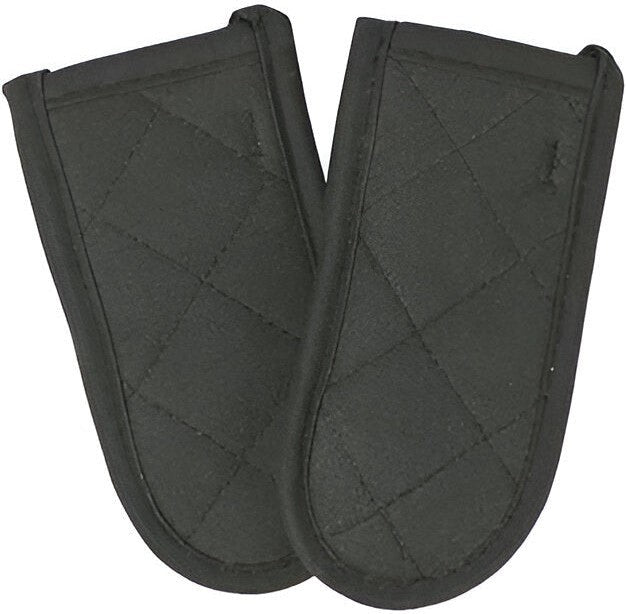 Chef Revival - 6" Pyrotex® Black Flame Resistant Handle Holder, Pair - HHPXBKBK-2