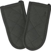 Chef Revival - 6" Pyrotex® Black Flame Resistant Handle Holder, Pair - HHPXBKBK-2