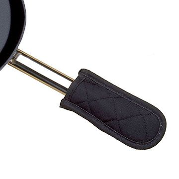 Chef Revival - Chef's Line® 6" Pyrotex® Black Flame Resistant Handle Holder, Pair - CLHHPXBKBK