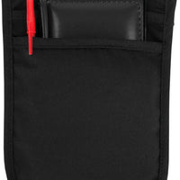 Chef Revival - Chef's Line® 7.5" x 12" Polyester Black Pouch Apron - CL2PSPOUCHBK