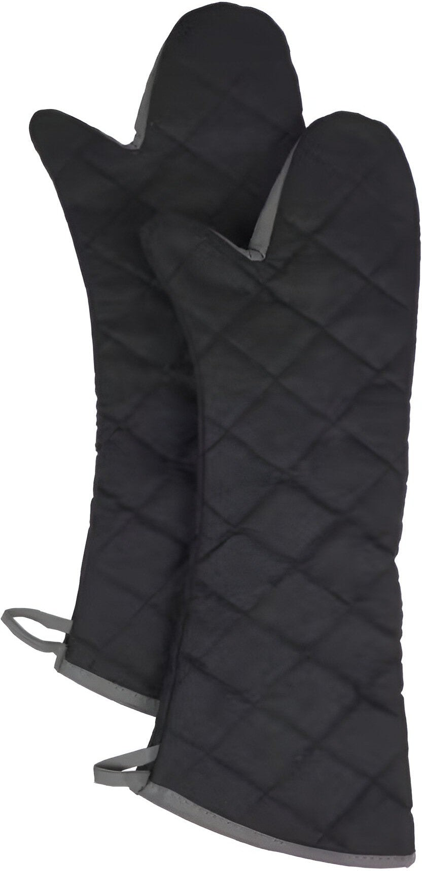 Chef Revival - Chef's Line® Pyrotex® PRO 24" Shoulder Length Black Oven Mitt, Pair - CL2PX24ELBKBK
