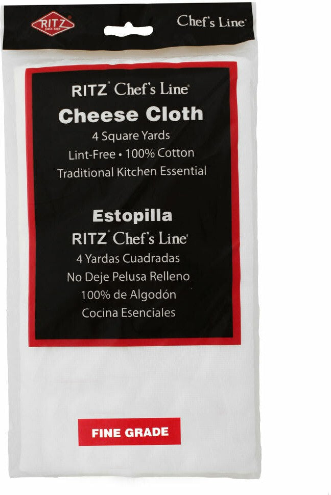 Chef Revival - Chef's Line® RITZ® 4 Yards Cotton White Fine Grade Cheese Cloth - CLCH201204