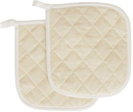 Chef Revival - Chef's Line® 8" x 8" Terry Beige Pot Holder - CLTPH8BE