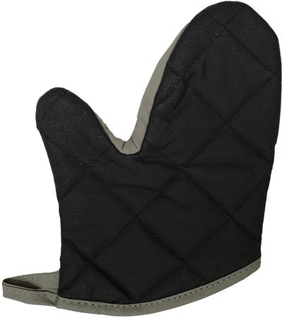 Chef Revival - Chef's Line® Pyrotex® PRO 10.5" Wrist Length Black Oven Mitt, Pair - CL2PX10BKBK