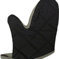 Chef Revival - Chef's Line® Pyrotex® PRO 10.5" Wrist Length Black Oven Mitt, Pair - CL2PX10BKBK