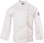 Chef Revival - Poly Cotton Basic White Long Sleeve Chef Jacket With 8 Clear Pearl Button - J049