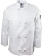 Chef Revival - Poly Cotton Basic White Long Sleeve Chef Jacket With 8 Cloth Knot Button - J050
