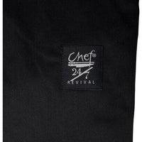 Chef Revival - Poly-Cotton Black Comfy Fit Baggy Pant with 2" Elastic Waistband -P020BK - DISCONTINUED