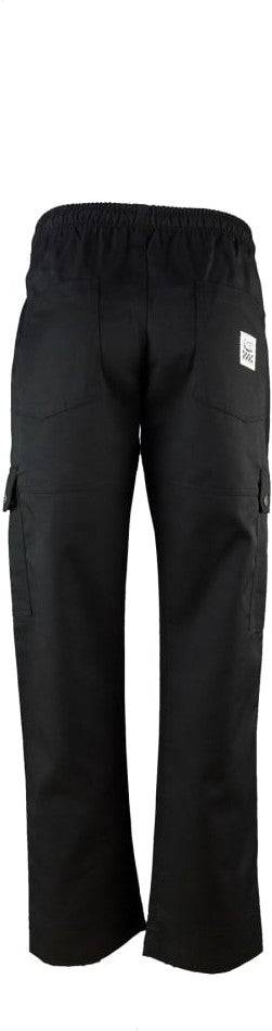 Chef Revival - Poly-Cotton Black Ladies Cargo Pant - LP002BK