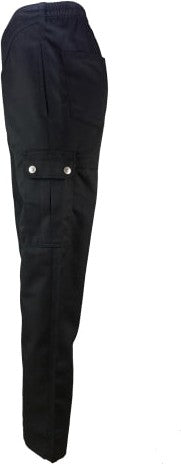 Chef Revival - Poly-Cotton Black Ladies Cargo Pant - LP002BK