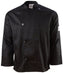 Chef Revival - Poly Cotton Black Long Sleeve Chef Jacket With 8 Black Buttons - J200BK