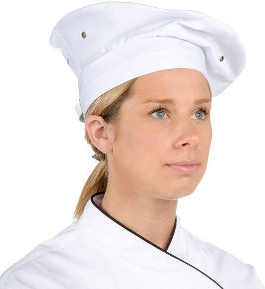 Chef Revival - Poly-Cotton Chef Beret With Adjustable Head Strap - H036