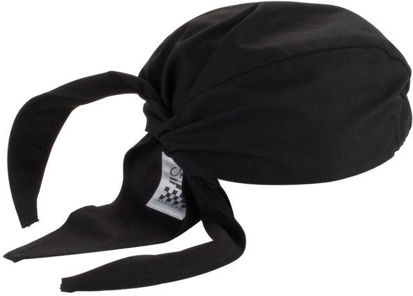Chef Revival - Poly-Cotton Chef Scarf Hat - H020BK