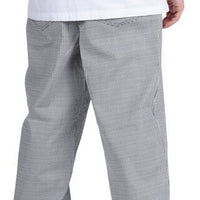 Chef Revival - Poly-Cotton Houndstooth Comfy Fit Baggy Pant with 2" Elastic Waistband - P020HT - DISCONTINUED
