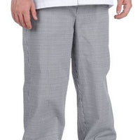 Chef Revival - Poly-Cotton Houndstooth Comfy Fit Baggy Pant with 2" Elastic Waistband - P020HT - DISCONTINUED