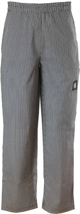 Chef Revival - Poly-Cotton Houndstooth Comfy Fit Baggy Pant with 2" Elastic Waistband - P020HT - DISCONTINUED