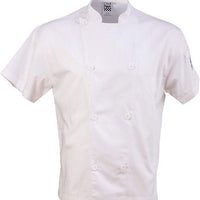 Chef Revival - Poly Cotton Performance White Short Sleeve Chef Jacket With 8 White Buttons - J205