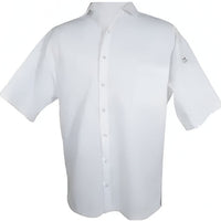 Chef Revival - Poly Cotton White Short Sleeve Cook Shirt With 6 Snap Buttons - CS006WH