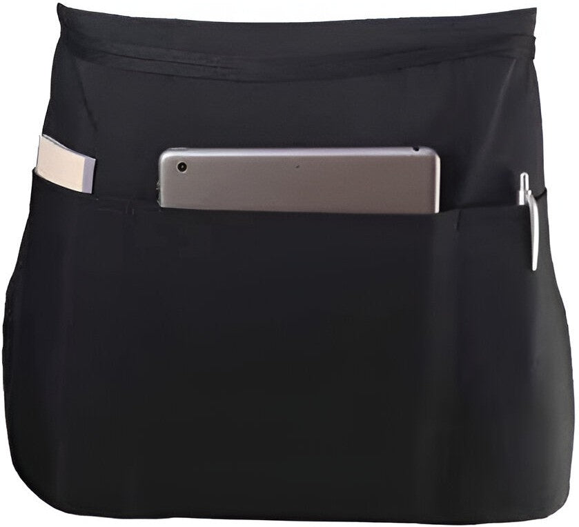 Chef Revival - Polyester Black 3 Pocket Waist Apron - 605PS-BK