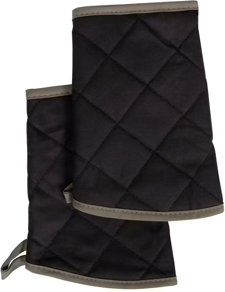 Chef Revival - Pyrotex® PRO 9" Elbow Length Black Protective Thermal Sleeve, Pair - CLSLEEVEBKBE