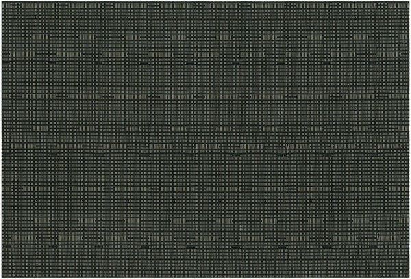 Chef Revival - RITZ® 13" x 19" PVC Rectangle Black Grass Cloth Placemat, 12/Pack - 64909