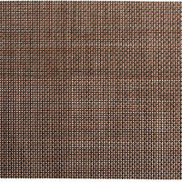 Chef Revival - RITZ® 13" x 19" PVC Rectangle Brown/Black/Silver 4x4 Open Basketweav Placemat, 12/Pack - 64902
