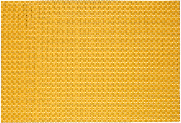 Chef Revival - RITZ® 13" x 19" PVC Rectangle Lemon Placemat, 12/Pack - 64802