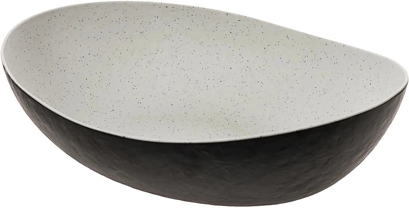 Cheforward - Emerge 314.5 Oz Stone Natural/Black Extra Large Bowl - ERG101