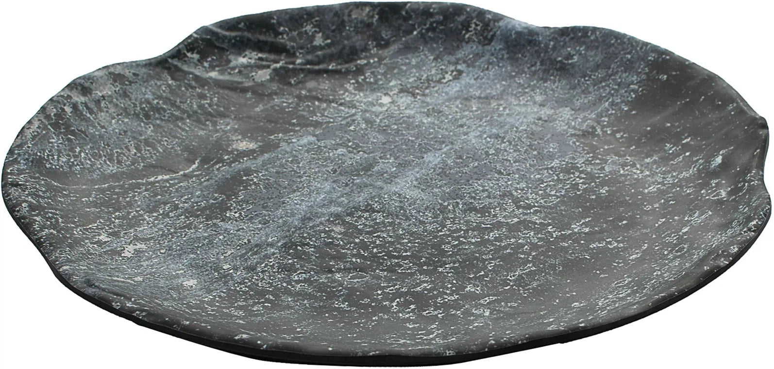 Cheforward - Endure 12" Weathered Pewter Medium Round Melamine Plate - 15005112007