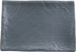 Cheforward - Endure 8.25" Weathered Onyx Medium Rectangle Melamine Platter - 15005063005