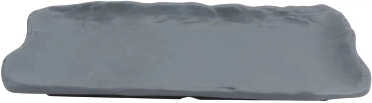 Cheforward - Endure 9.1" Weathered Onyx Oblong Small Melamine Plate - 15005101005