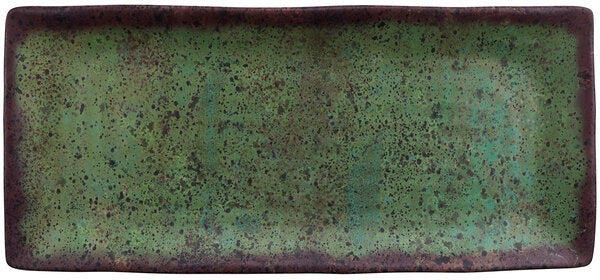 Cheforward - GET Savor 12" x 5" Green Rectangular Melamine Plate - 23123-SP
