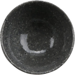 Cheforward - Revolve 1.5 Oz Melamine Stone Grey/Black Ramekin With Organic Texture - 30477-BK/SG