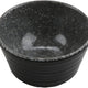 Cheforward - Revolve 1.5 Oz Melamine Stone Grey/Black Ramekin With Organic Texture - 30477-BK/SG