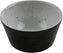 Cheforward - Revolve 1.5 Oz Melamine Stone Natural/Black Ramekin With Organic Texture - 30477-BK/SN