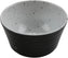Cheforward - Revolve 2 Oz Melamine Stone Natural/Black Ramekin With Organic Texture - 30478-BK/SN