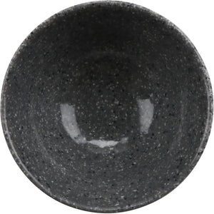 Cheforward - Revolve 3 Oz Melamine Stone Grey/Black Ramekin With Organic Texture - 40086-BK/SG