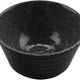 Cheforward - Revolve 4 Oz Melamine Stone Grey/Black Ramekin With Organic Texture - 30479-BK/SG