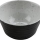 Cheforward - Revolve 4 Oz Melamine Stone Natural/Black Ramekin With Organic Texture - 30479-BK/SN