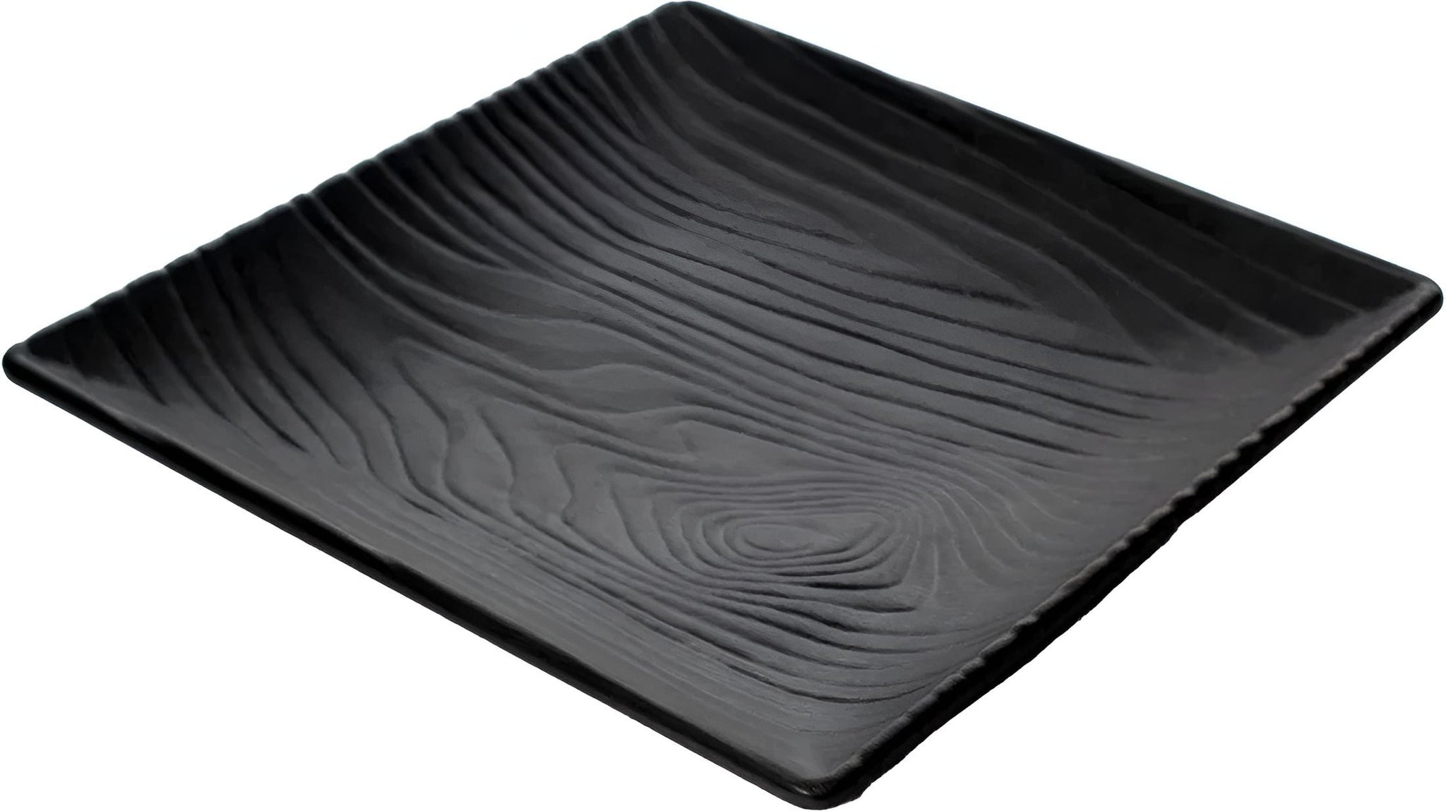 Cheforward - Sustain 11.25" Square Black Coupe Tray - 15003076001