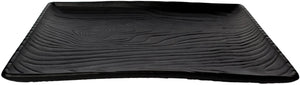 Cheforward - Sustain 16.75" x 10.75" Rectangular Black Coupe Tray - 15003075001