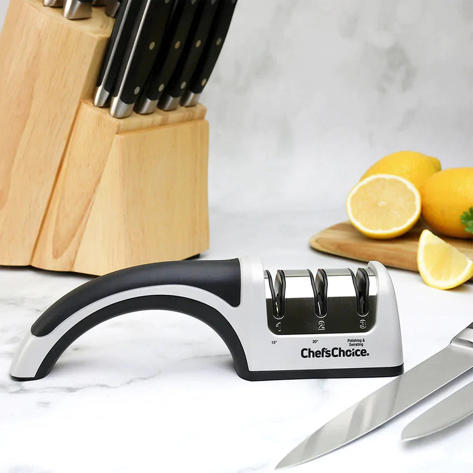 Chef's Choice - 2-Stage, Gray AngelSelect Professional Manual Knife Sharpener - 4643