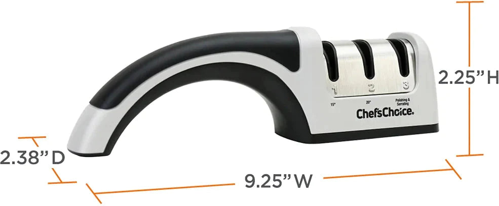 Chef's Choice - 2-Stage, Gray AngelSelect Professional Manual Knife Sharpener - 4643