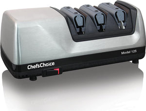 Chef's Choice - 3-Stage 20° Trizor Brushed Metal Electric Sharpener - 125