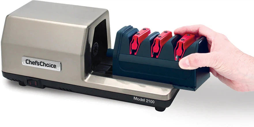 Chef's Choice - 3-Stage 20° Trizor Model 2100P Commercial Sharpener Includes Plastic Housing - SHC2100P11