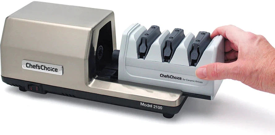 Chef's Choice - 3-Stage 20° Trizor Model 2100P Commercial Sharpener Includes Plastic Housing - SHC2100P11