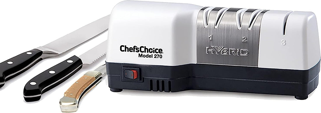 Chef's Choice - 3-Stage Hybrid Electric Knife Sharpener White - 270